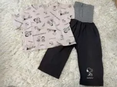 美品　スヌーピー 95 半袖　シャツ　パジャマ　腹巻き　PEANUTS 90のサムネイル