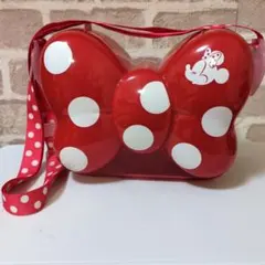 ミニー　ポップコーンバケット　リボン型キャラクターバッグ 赤