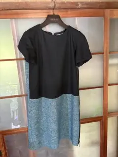SPORTMAX CODE 半袖ワンピース 38 黒/青のサムネイル