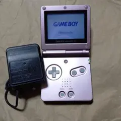 ひ*り様 ゲームボーイアドバンスSP本体パールピンク動作確認済充電器付き