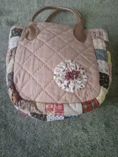 ハンドメイド　パッチワーク　小型ハンドバッグ