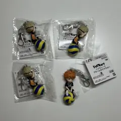 ハイキュー フィギュアキーホルダー 月島蛍 日向翔陽 4点セット 新品未開封