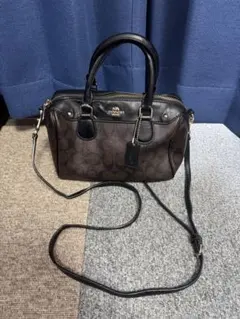新垣様専用】コーチ/COACH ミニボストンバッグ ダークブラウン