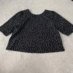 green label relaxing ドット　ブラウス　半袖　トップス