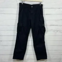 Wrangler ラングラー カーゴパンツ ブラック 黒W30 L32綿100%