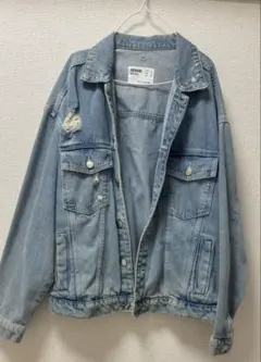 Bershka ライトブルー オーバーサイズ デニムジャケット M