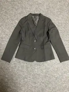 黒 シングルボタン リクルートスーツ　レディース