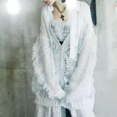 未着用 rurumu: 20ss zozo限定 フリンジ付カーディガン 未着用 rurumu: 20ss zozo限定 フリンジ付カーディガン 未着用