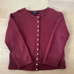 赤カーディガン