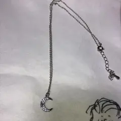 MJC 京セラ　新品未使用シルバーネックレス　三日月　クレセント