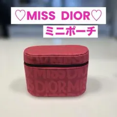 DIOR♡ MISS DIOR ロゴ入り ポーチ 化粧ポーチ ピンク ノベルティのサムネイル