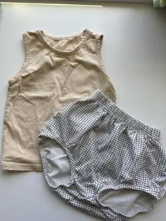 韓国子供服　タンクトップとブルマ　セットアップ73