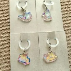 サンリオ　アクリルチャーム　ユニコーン　4点　プリンポチャッコ