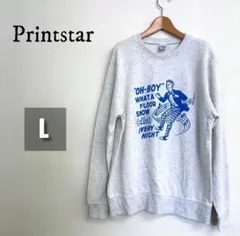 ​【極美品】 Printstar スウェット L メンズ アメカジ ゆるだぼのサムネイル