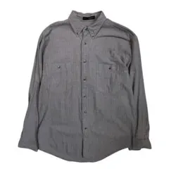 黒タグ eddie bauer ストライプシャツ 90s