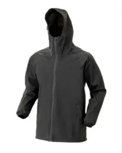 ストレッチ　前開き　撥水ヤッケ ブラック M CT-007