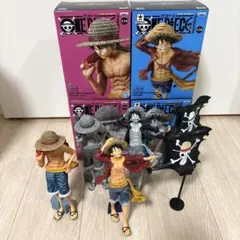 ワンピース-magazine FIGURE モンキー・D・ルフィー　４体セット