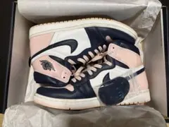 Nike Air Jordan 1 ハイカット ネイビー/ピンク 27.5cm