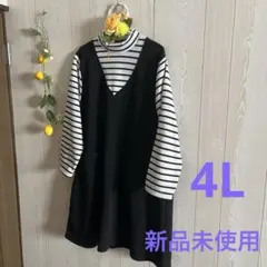 裏起毛　ドッキングワンピース（4L）新品