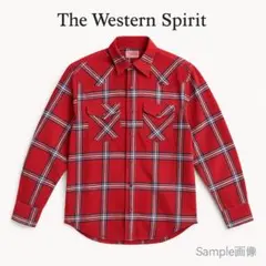 ハリウッドランチマーケット ウェスタンシャツ タータンチェック 赤