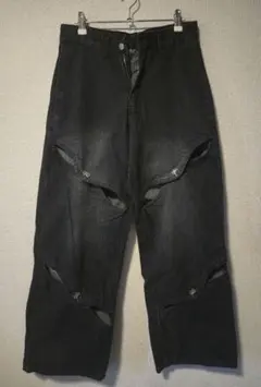 オープンレッグデザインデニム