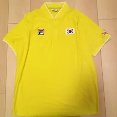 FILA ポロシャツ イエロー 韓国代表モデル889番のサムネイル