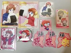 銀魂 神楽 神威 アクリルカード 缶バッジ ブロマイド ステッカー 銀八先生