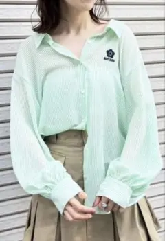 定価以下‼️タグ付‼️LILY BROWN×MARYQUANT シアーオーバーシャツ