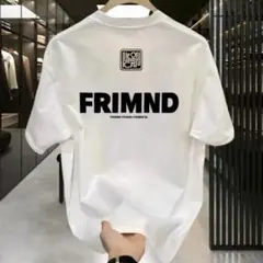 メンズ Tシャツ バックプリント ストリート ロゴ 半袖 ホワイト