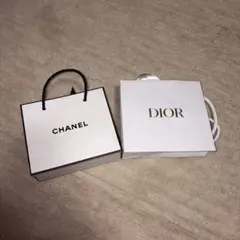 4枚セット】ハイブランド ショッパー（CHANEL、Dior）紙袋小 - メルカリ