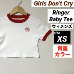 Girls Don't Cry Ringer Baby Tee XS チビTのサムネイル