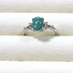 グリーンマイカ　天然石　リング　指輪