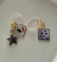 めじるしアクセサリー アンブレラマーカー 金魚 花 2つセット