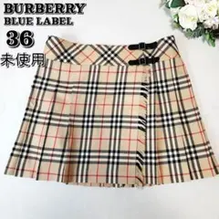未使用☆BURBERRYバーバリーノバチェック柄プリーツミニスカートY2K訳あり