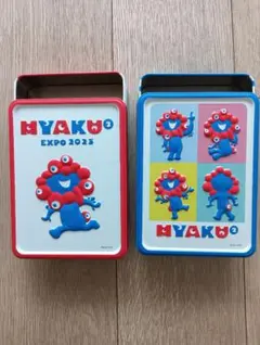 【大阪万博限定デザイン】ミャクミャク缶　空箱　2つセット　バラ売り不可✖