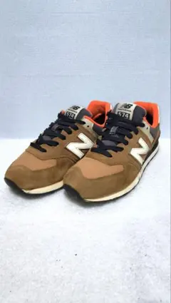New Balance 574 ブラウン 27cm スエード メンズ