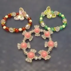 キッズ用カラフルブレスレットセット