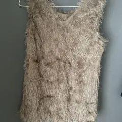 新品♡ベージュブラウン✳︎ファーニットベスト