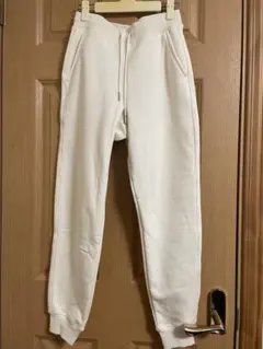 ユニクロ　ヒートテックボアスウェットパンツ　オフホワイト　Sサイズ　丈標準