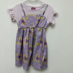ラプンツェル　100 ワンピース　半袖　ディズニー