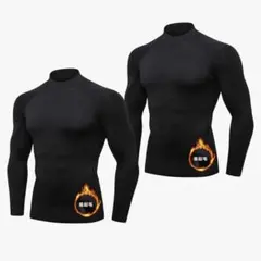 XiXiV スポーツインナー コンプレッションウェア 裏起毛 2枚セット XXL