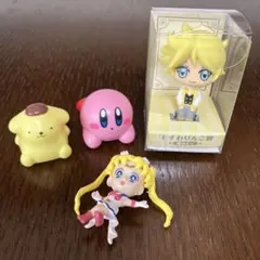 【フィギュア４個セット】鏡音レン・カービィ・ポムポムプリン・セーラームーン