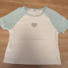 H&M ハート刺繍 Tシャツ 146/152