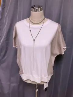 新品タグ付【Gready Brilliant】バイカラー ドルマンカットソー♡のサムネイル