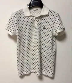 極美品 CELINE 23SS トリオンフ クロップド ポロシャツ コットンピケ