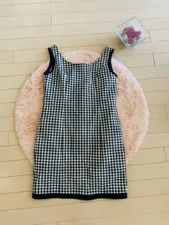FOXEY NEW YORK ノースリーブ ギンガムチェックワンピースのサムネイル