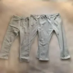 無印良品 フリースパンツ 100 3枚セット グレー ズボン 洗い替え 無地