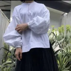 ENFOLD グロッシー天竺コンビプルオーバー 38 バルーンスリーブのサムネイル