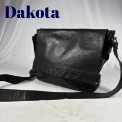 Dakota　オールレザー　メッセンジャーバッグ　ショルダーバック　ブラックのサムネイル