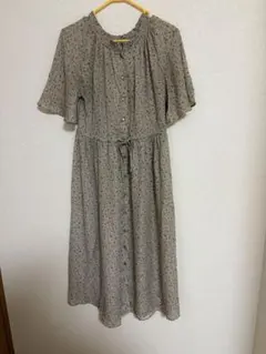 ロング　ワンピース　花柄　リボン　エヘカソポ